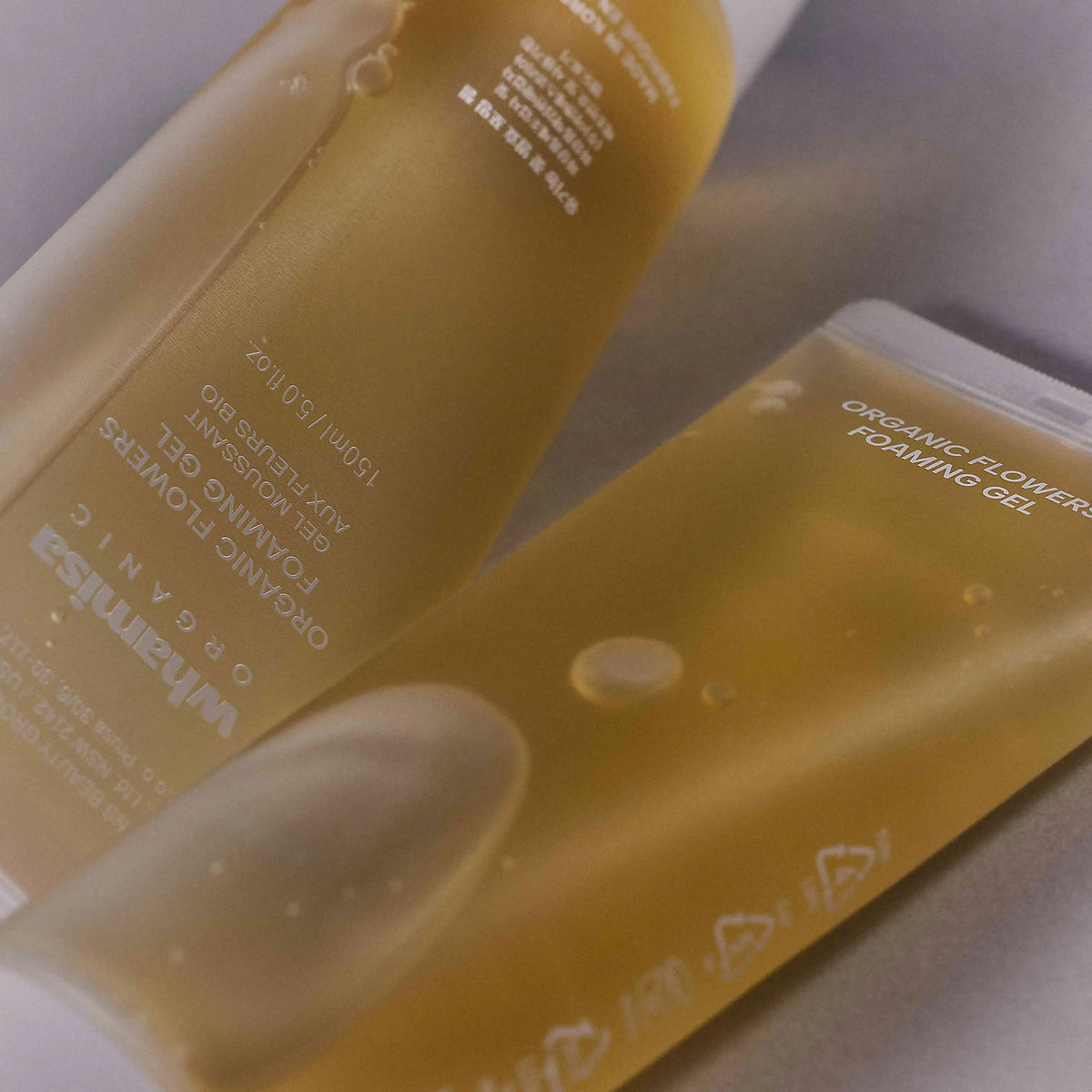 Organic Flowers Foaming Gel Reinigung WHAMISA Naturkosmetik 