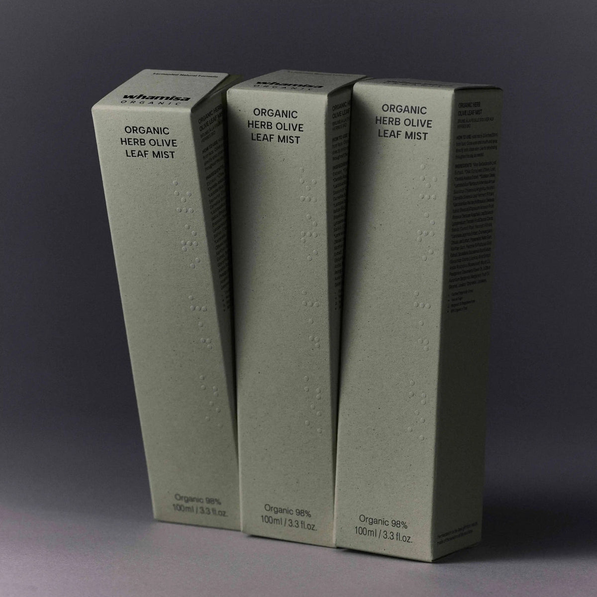 Organic Herb Olive Leaf Mist Gesichtspflege WHAMISA Naturkosmetik 