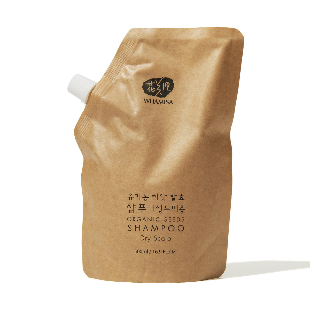 Organic Seeds Shampoo Dry Scalp Haarpflege WHAMISA 500ml Nachfüllpackung (€10,19 / 100ml) 